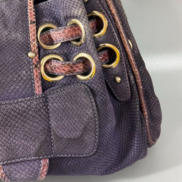 Authentic Vintage Jmmy Choo Ramona Embossed Snake Skin Purse - Picture 7 of 14